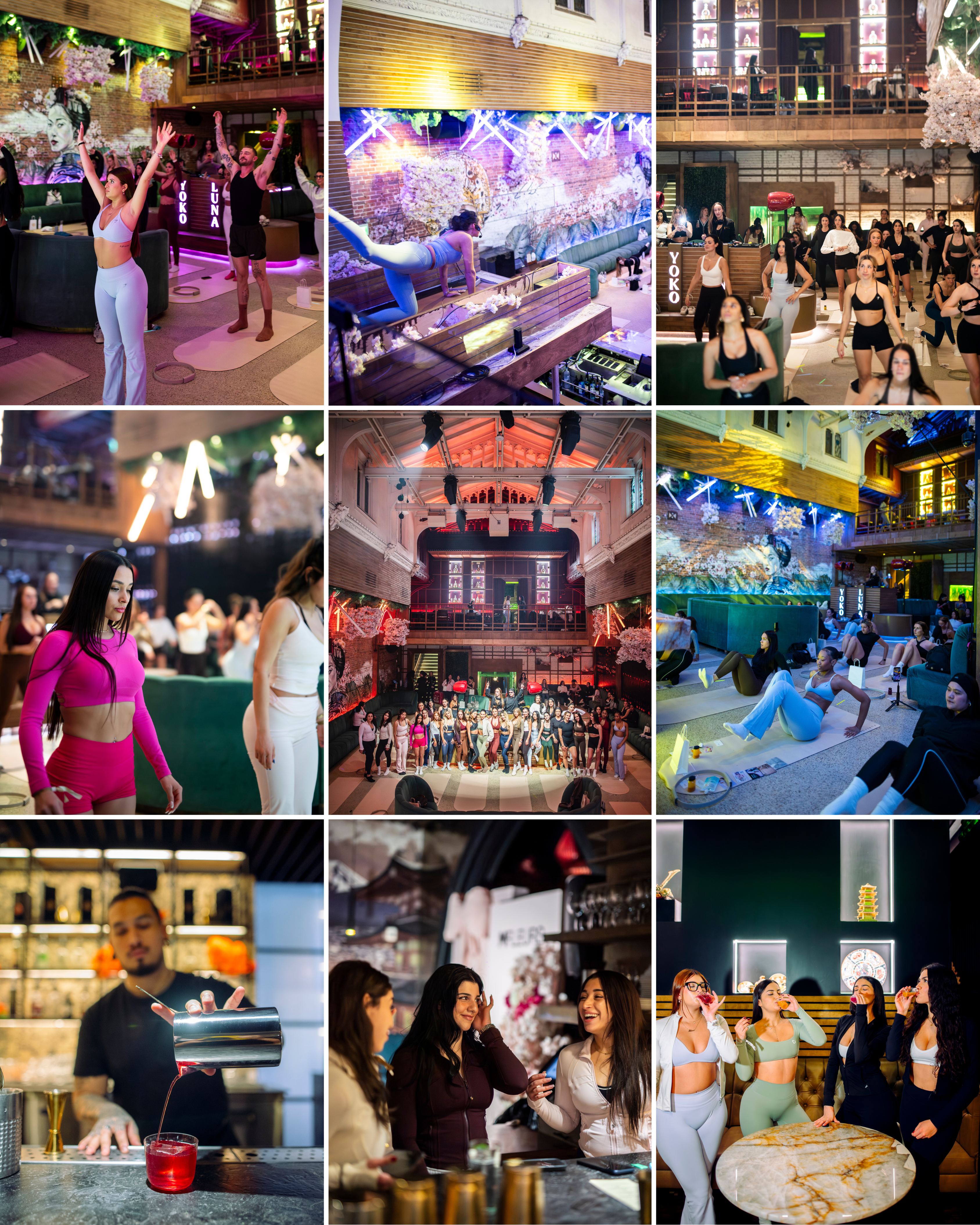 Pilates at The Club wellness event